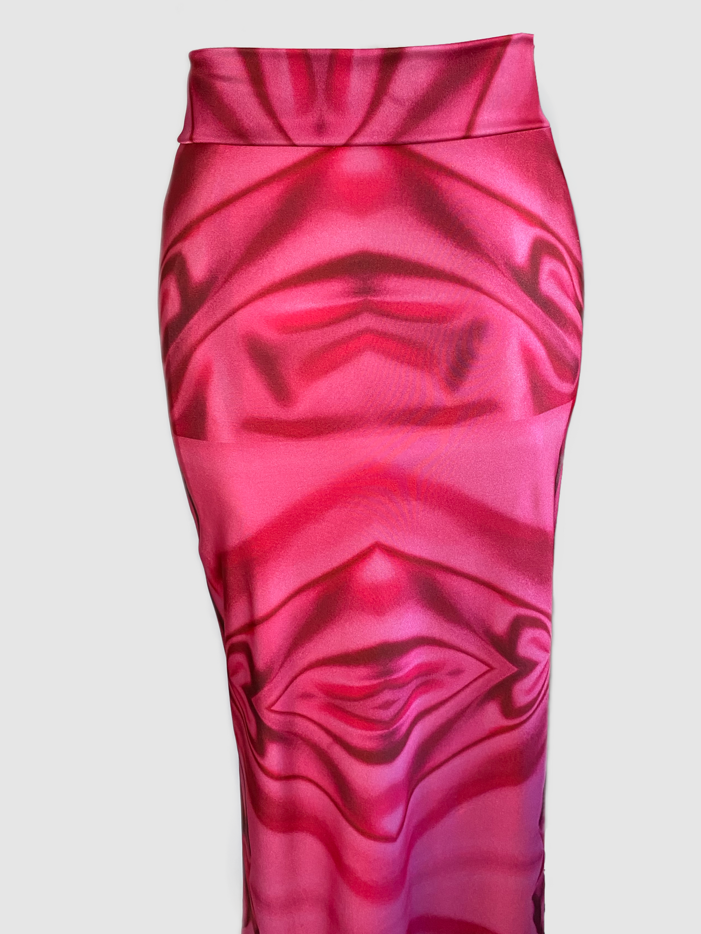 Adjustable Slit - Pink Passion Maxi Skirt